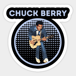 chuck berry ll blue Sticker